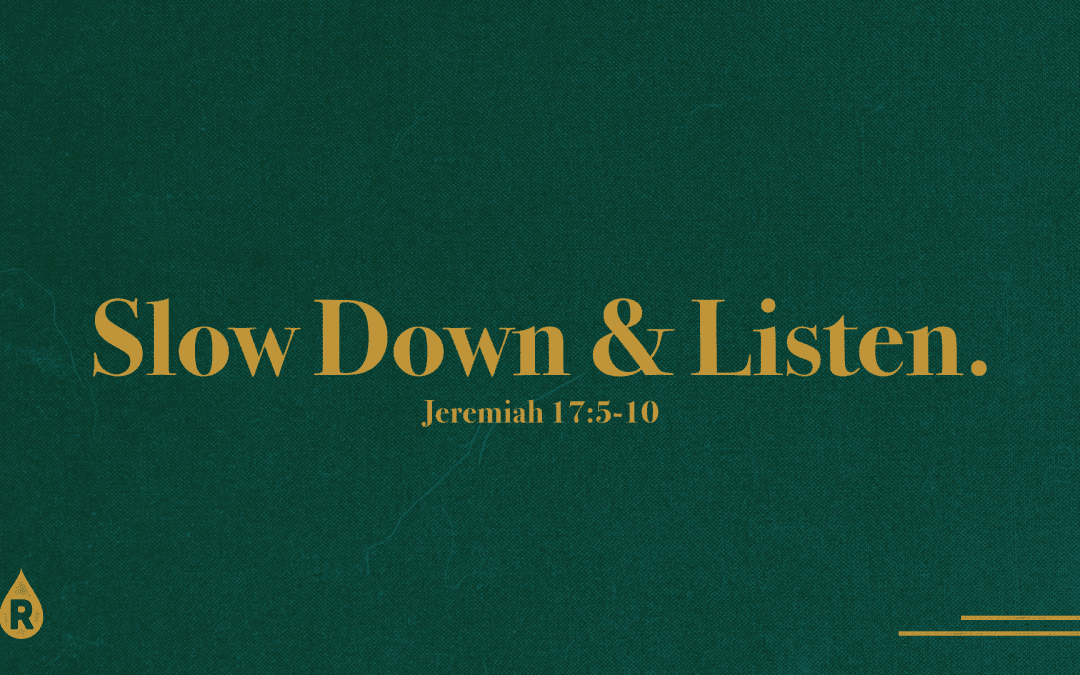 Epiphany | Slow Down And Listen.